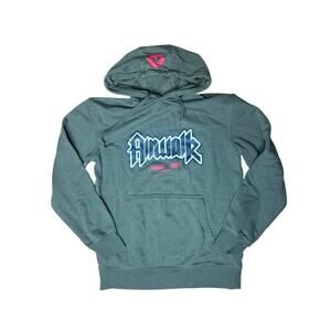 Airwalk Pullover Hoodie Men’s XS Green Graphic Skate Streetwear Sweatshirt